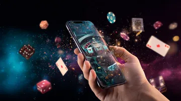 উজ্জ্বল স্লট মেশিনের পাশে হাস্যোজ্জ্বল এক নারী—যা BAJI2000–এর রোমাঞ্চকর স্লট সংগ্রহকে উপস্থাপন করে।